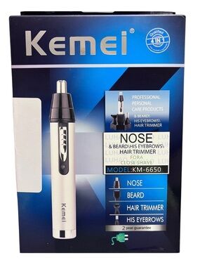 Kemei KM-6650 4-in-1 Nose • Beard • Eyebrow • Hair Trimmer (New)